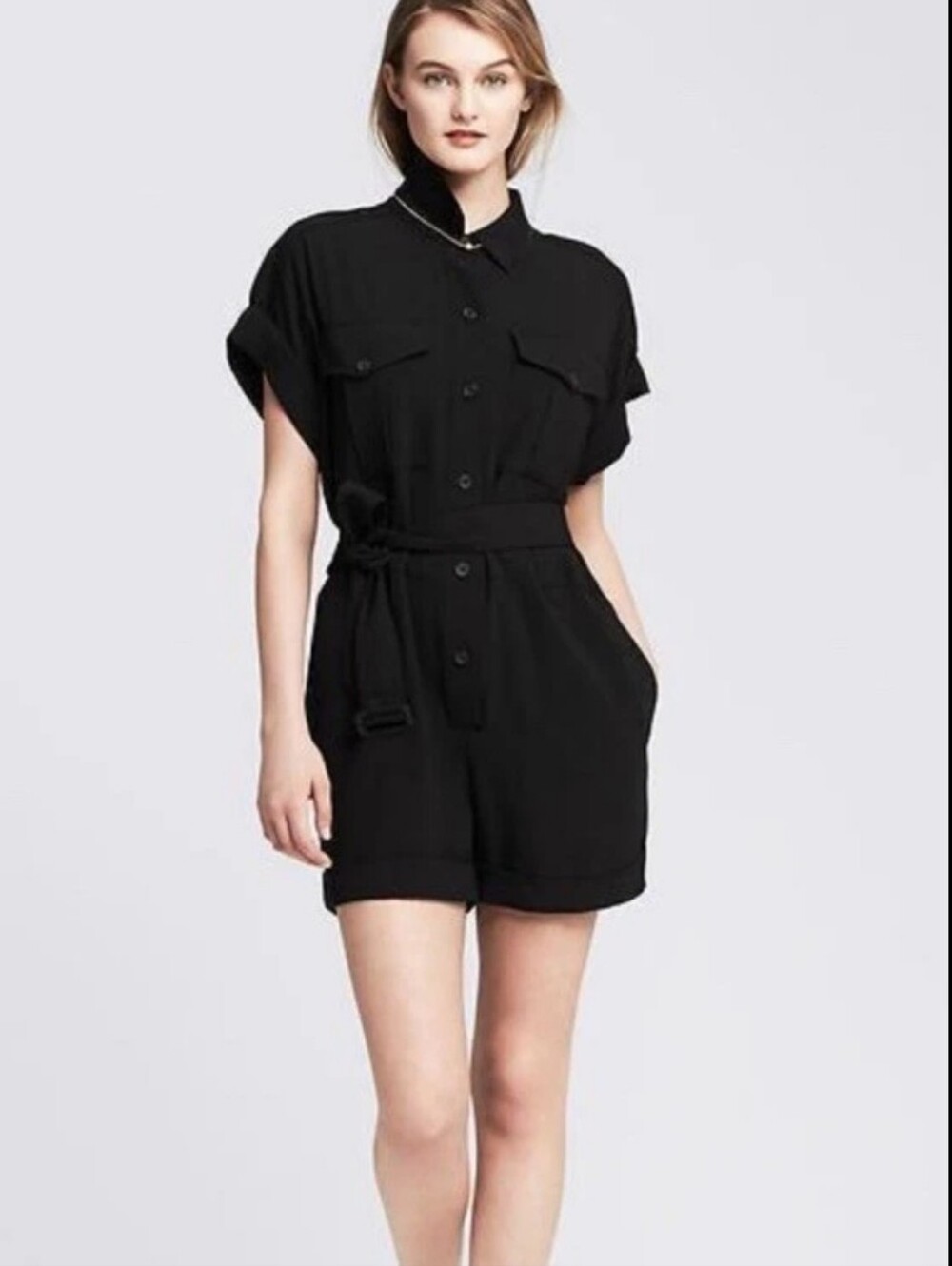 Banana Republic Black Womens Romper